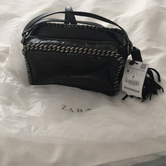 Zara Messenger Small bag with chains - Picture 4 of 7